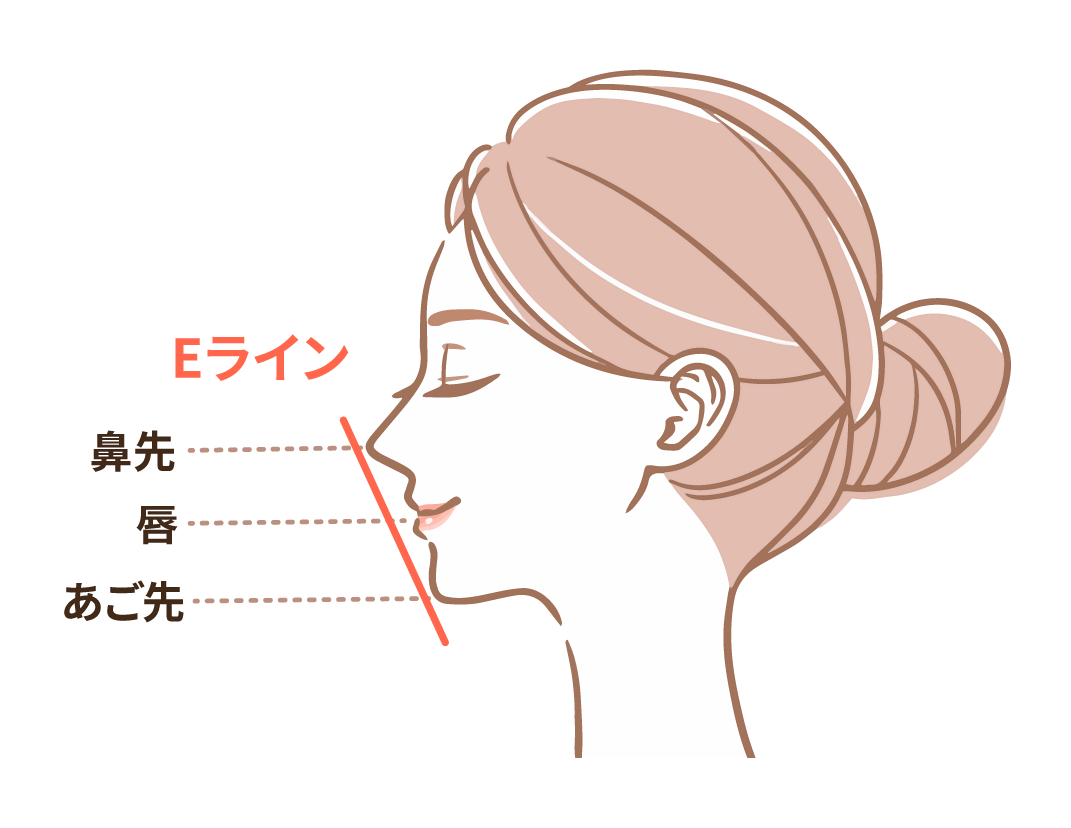 理想的な横顔「Eライン」とは